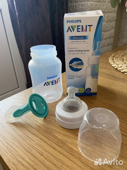 Бутылочка Avent с клапаном, новая
