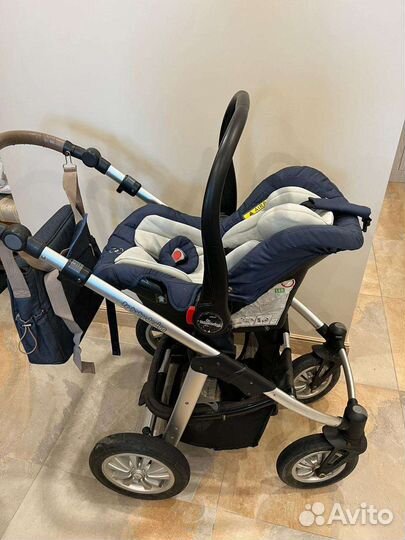 Baby desigh denim. Коляска 3 в 1