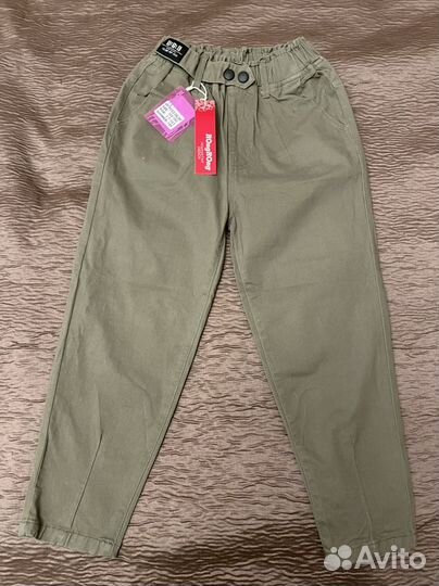 Джинсы 122/128 на резинке новые