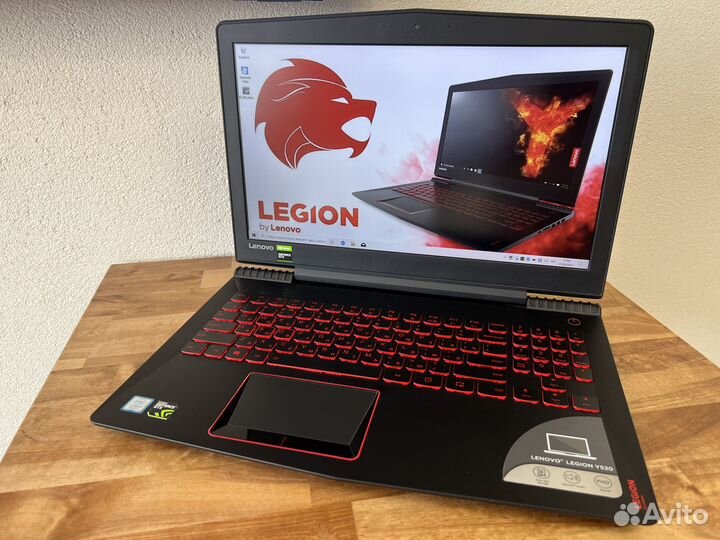 Монстр Legion i7-7700HQ GTX1050Ti SSD EVO 250+1000