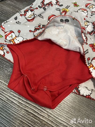 Новогоднее платье-боди