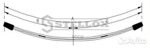 Рессора пер. 57 568 02 MB Sprinter 308-316CDI