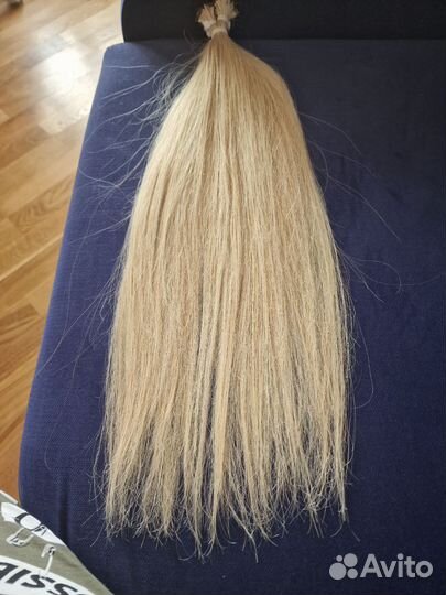 Волосы для наращивания 60 см блонд