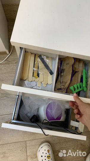 Тумба педикюрная металлическая