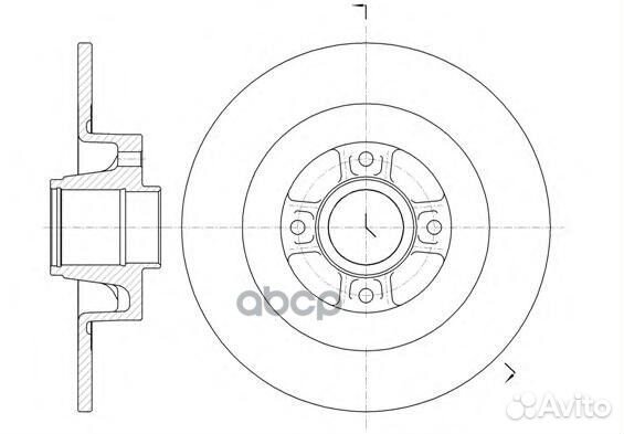 61047.00 диск тормозной задний Renault Megane