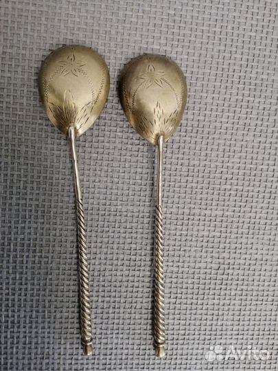 Ложки чайные и кофейные серебро СССР