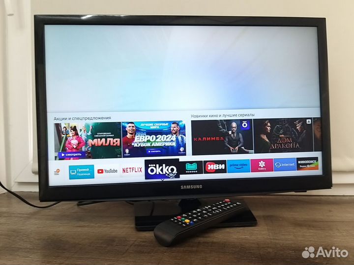 Samsung 24 дюйма c Wi-Fi SMART TV