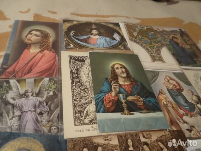 Открытки на церковную тему 40 штук