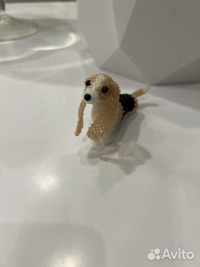 Амигуруми из бисера милая собачка