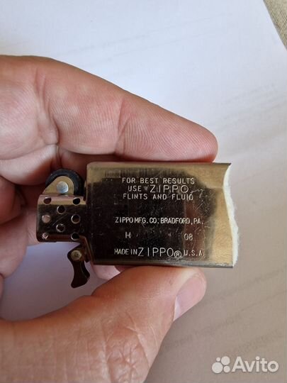 Зажигалка Zippo slim чёрная матовая