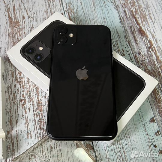 iPhone 11 128GB (Акб 100%, Отличный, Sim)