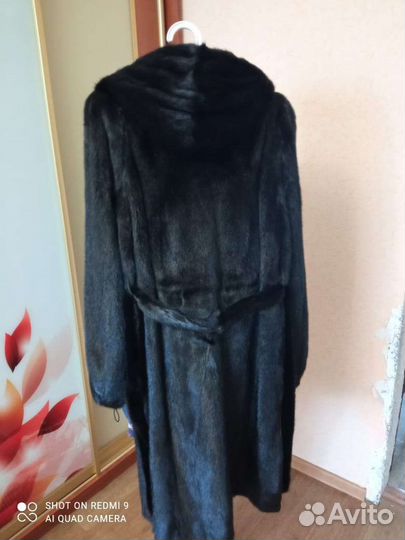 Шуба норковая с капюшоном 42 44