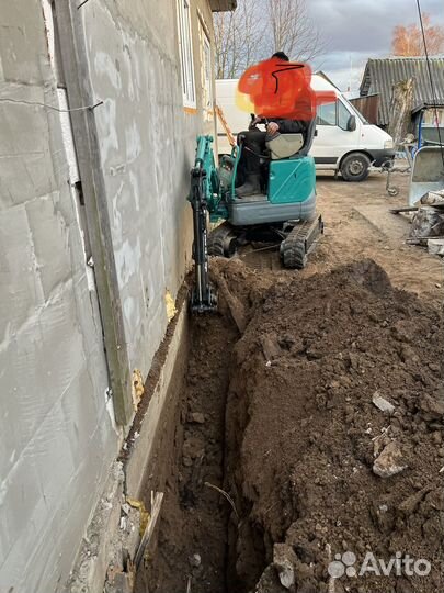 Услуги миниэкскаватора