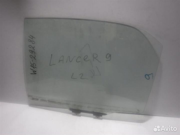 Стекло двери задней левой Mitsubishi Lancer 9 (CS