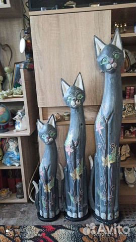 Коты из дерева