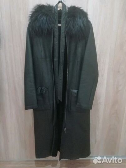Дублёнка женская натуральная кожа, размер 44