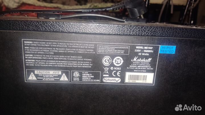 Комбоусилитель Marshall MG15CF