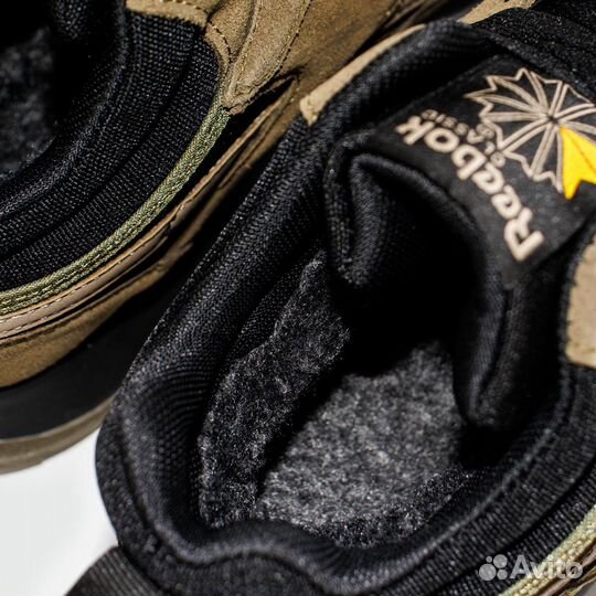 Кроссовки Reebok Classic Utility Suede Olive Black