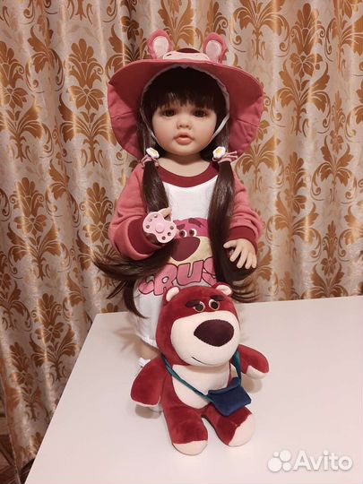 Кукла реборн полностью силиконовая55см