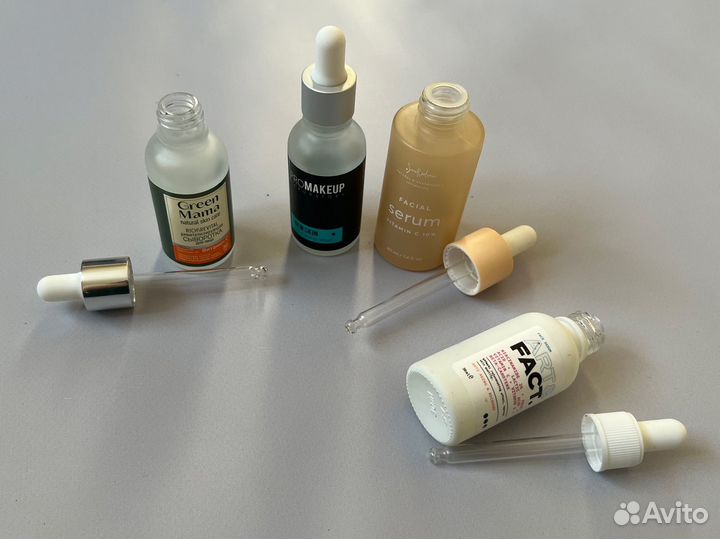 Пустые флаконы с пипеткой 4 шт