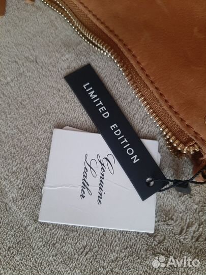 Сумка Mango натуральная кожа седло Новая