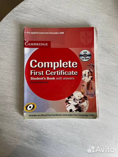 Учебник Complete First Certificate Student's Book