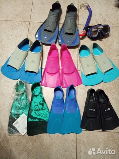 Ласты, маски, очки, лопатки, гидрокостюмы. Читайте