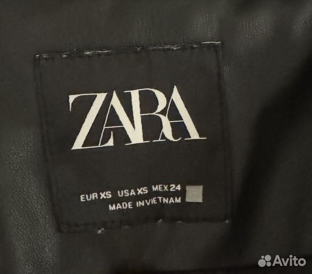 Кожаная куртка Zara