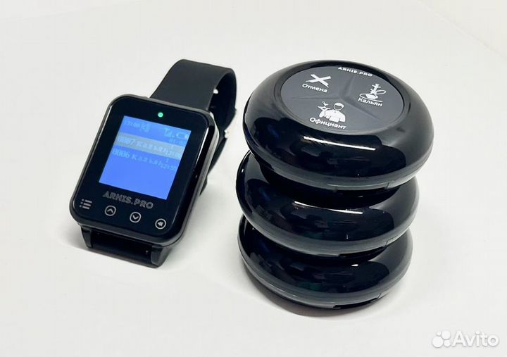 Кнопка вызова официанта влагозащищенная комплект