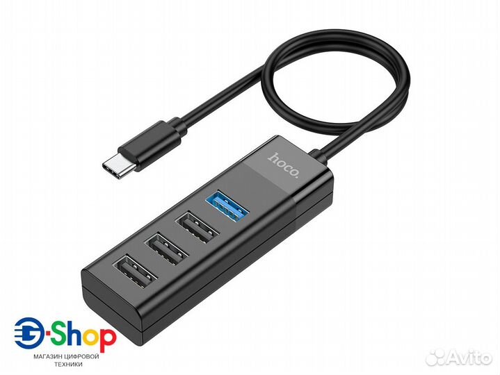 Сплиттер Хаб USB Type-C 4xUSB HB25
