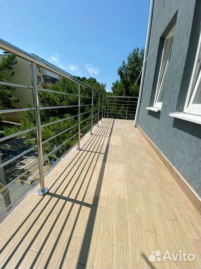 Перила в частный дом из нержавеющей стали