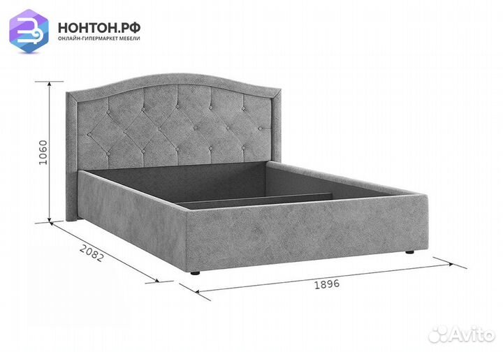 Кровать Верона 1.6 м бронза