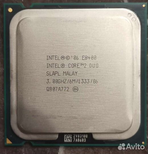 Процессор core 2 duo e8400
