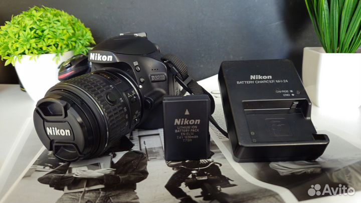 Фотокамера Nikon d3200 / Объектив nikon 18-55mm