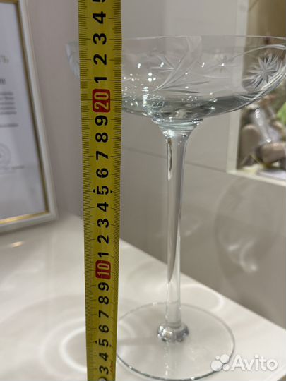 Шампанское блюдце СССР пара бокалов