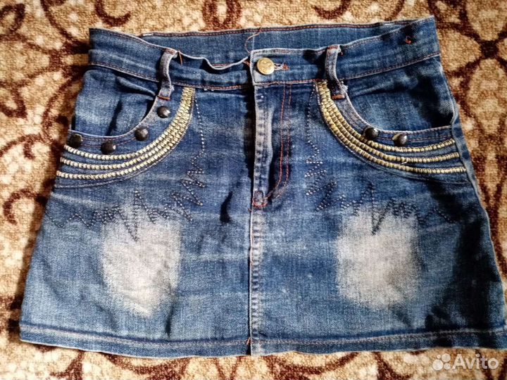 Юбка джинсовая
