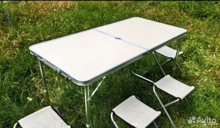 Стол складной туристический с 4мя стульями
