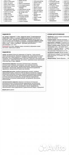 Шпаргалки ЕГЭ русский