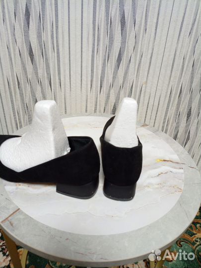 Туфли замшевые