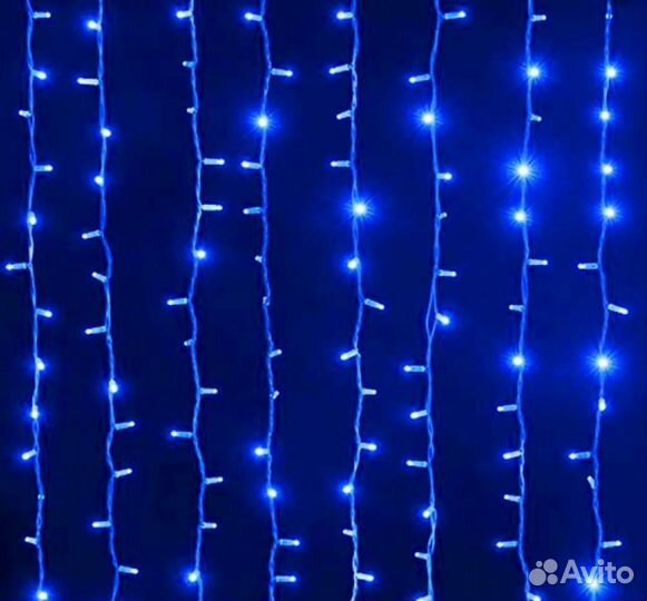 Гирлянда светодиодная,звезда на ель,лампа цветомуз