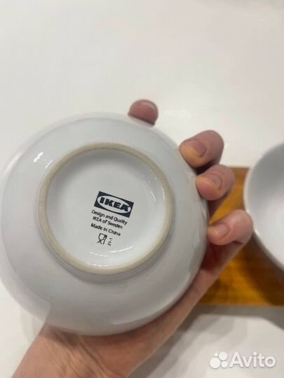 Поднос 3 пиалы тарелки икеа tyngdlös посуда