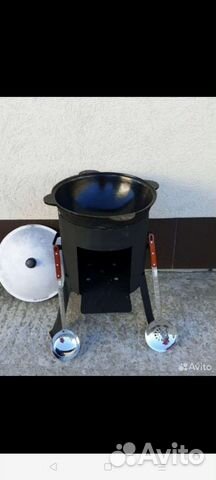Казан и печь все в комплекте