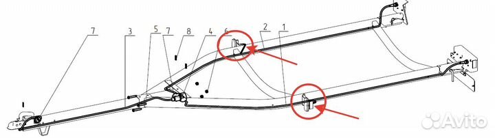 Фонарь габаритный прицепа мзса 81771А; 1В; 1С; 1D