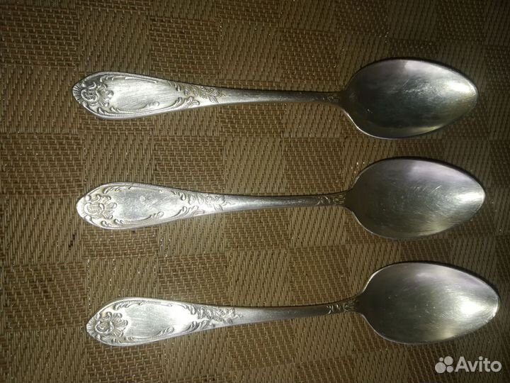 Ложки чайные мельхиор. Троянда на отправке