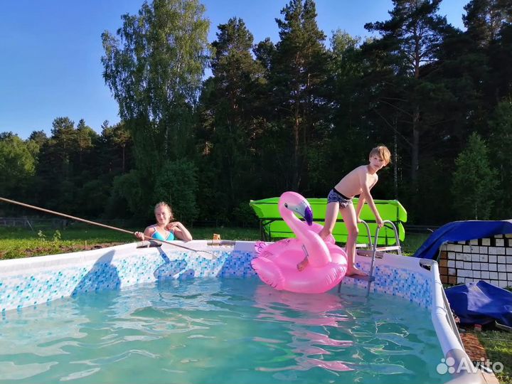 Каркасный бассейн Bestway 488*305*107 с лестницей