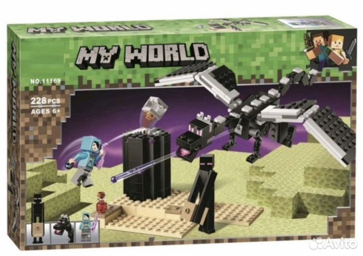 Конструктор Майнкрафт my world Дракон