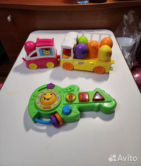 Детские игрушки toomies и fisher-price