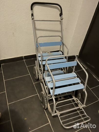 Санки с колесами для двойни/погодок