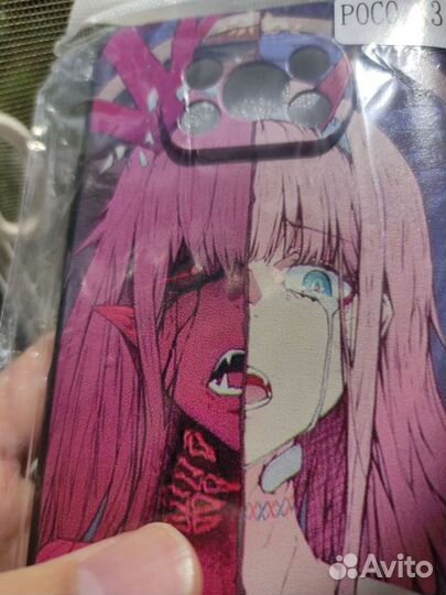 Чехол аниме на телефон poco x 3