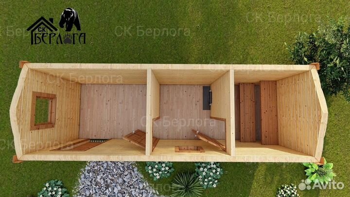 Баня под ключ / Брусовая / Мобильная